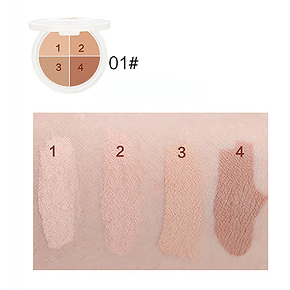 4-color Face Makeup Concealer Foundation Palette Cream Moisturizing Beauty Tool Professional jl0322 | Красота и здоровье