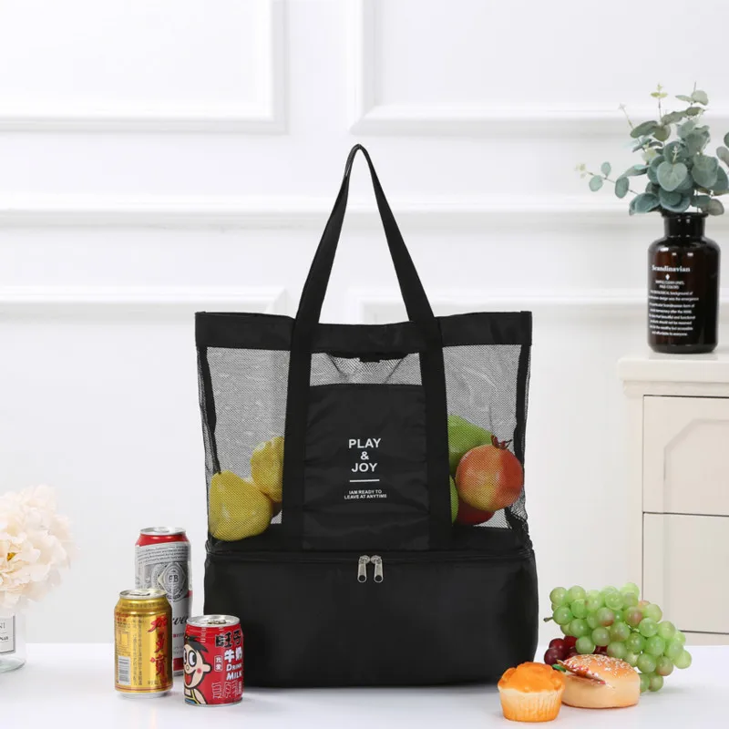 

Large Capacity Lunch Bag Picnic Handbag Insulated Thermal Lunch Tote Portable Grocery Food Storage Bag Cooler Pack for Travel