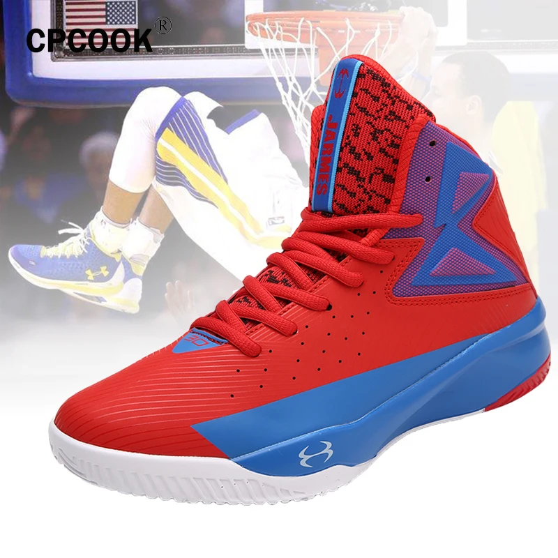 

Men's Basketball Shoes Air Damping Men Sports Sneakers High Top Breathable Trainers Leather Shoes Men Outdoor Jordan Shoes