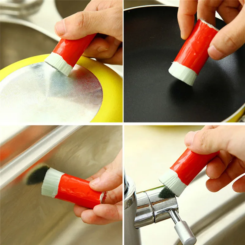2 Pcs Set Cleaning Rust Magic Brush Scrubber Cleaning Brush Set Stick