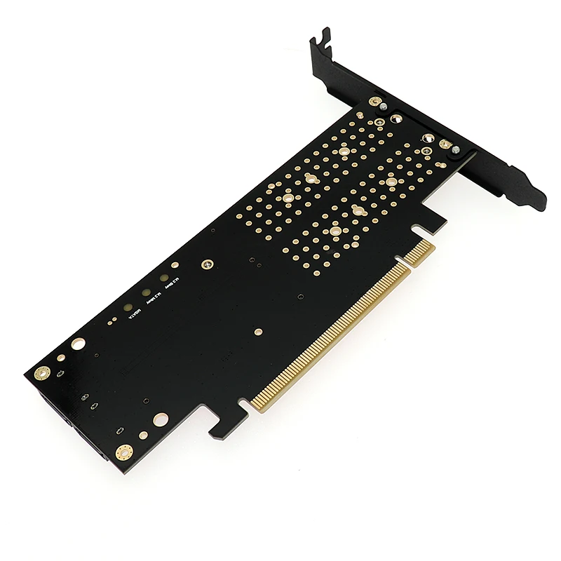 Адаптер PCIE для M2 Raiser PCI-E 3,0X16 для M.2 SSD M Key B Key mSATA 2x7 Pin SATA порт NVME M2 SSD AHCI mSATA 3 в 1 Riser Card