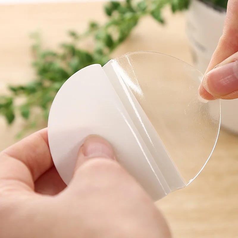 

Home Decor Seamless Cup Gel Magic Sticker Double Sided Adhesive Tape Hook Suction Tiles Diy Reuseable Transparent Fixate 6CM
