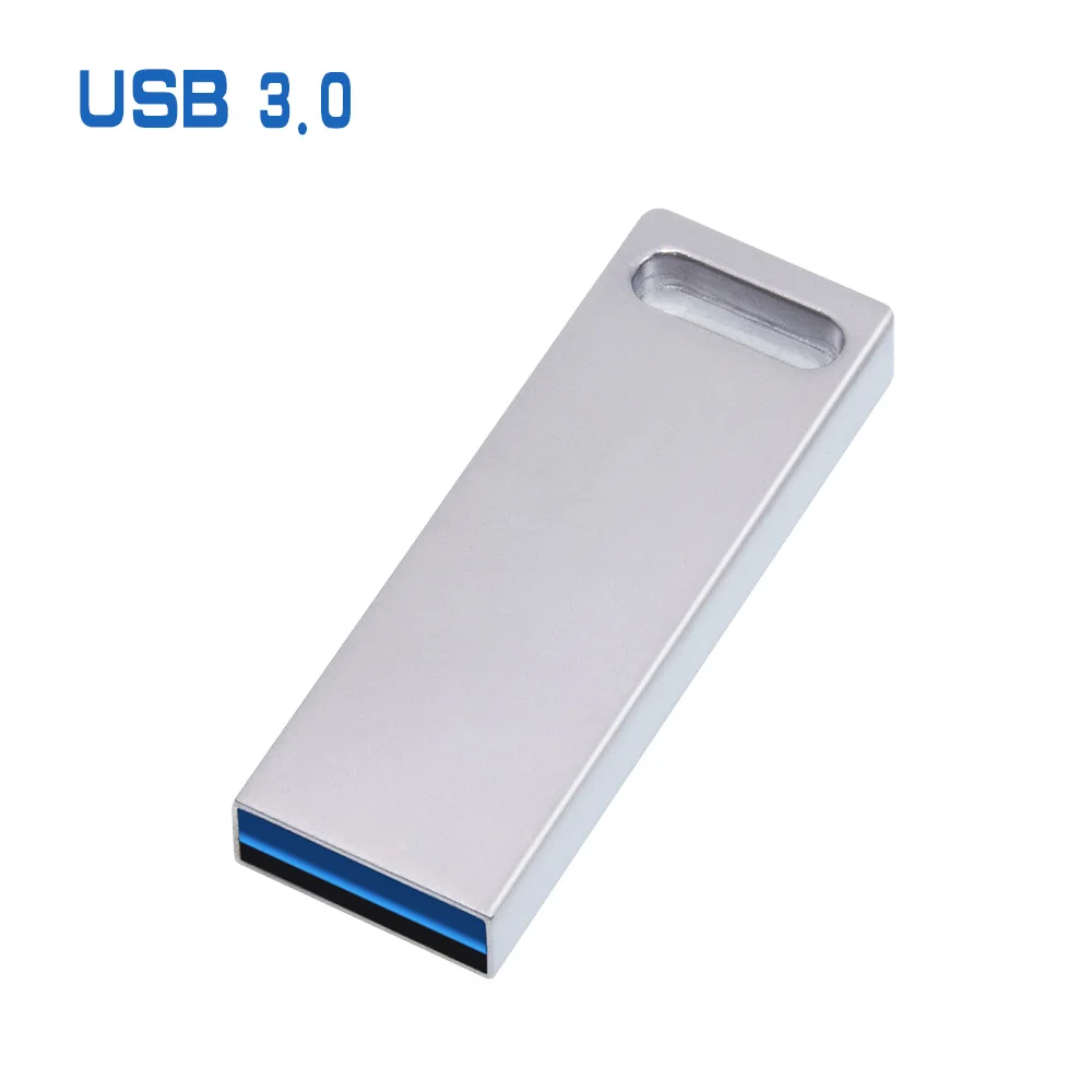 USB флэш-накопитель 64 GB USB3.0 128 GB USB флэш-накопитель 16 GB usb-флешки Flashdrive флэш-диск 32 ГБ памяти флэш-накопитель Пользовательский логотип USB - Цвет: silver usb 3.0