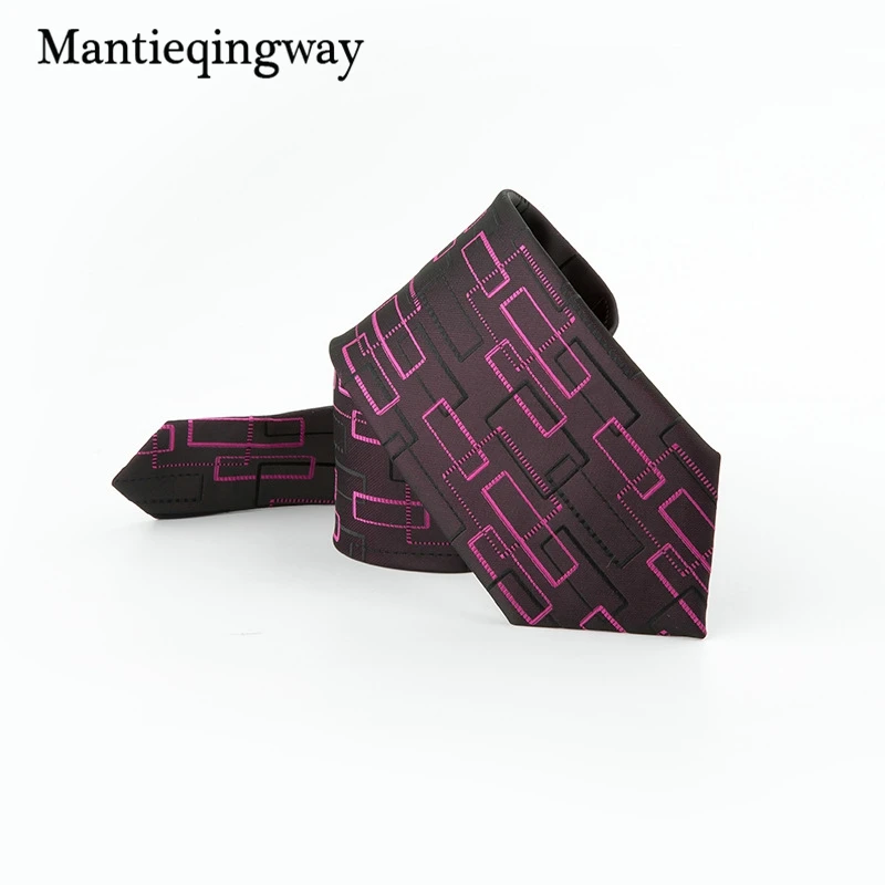 Mantieqingway 7,5 см, деловые костюмы, мужской галстук для шеи, полиэстер, классические галстуки, тонкие галстуки, галстук для джентльменов, свадебные галстуки