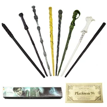 27 Styles of HP Wands Colsplay stick Elder Dumbledore Hermione luna Magical Wand Varinhas Kid Magic Wand with Train Ticket wizarding world of magic wand wand magic luna lovegood wand with box