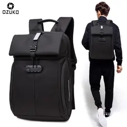 Новый OZUKO водостойкий мужской рюкзак с паролем, сумка для ноутбука, Противоугонный рюкзак, школьная сумка, дорожная мода, мульти-функция Mochila