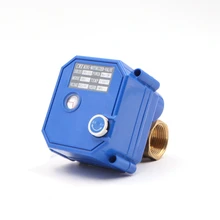 Торговая гарантия поставщик CWX-25S 1/" 1/2" латунь двухсторонний моторизованный поток воды контрольный шаровой кран для дренажной системы