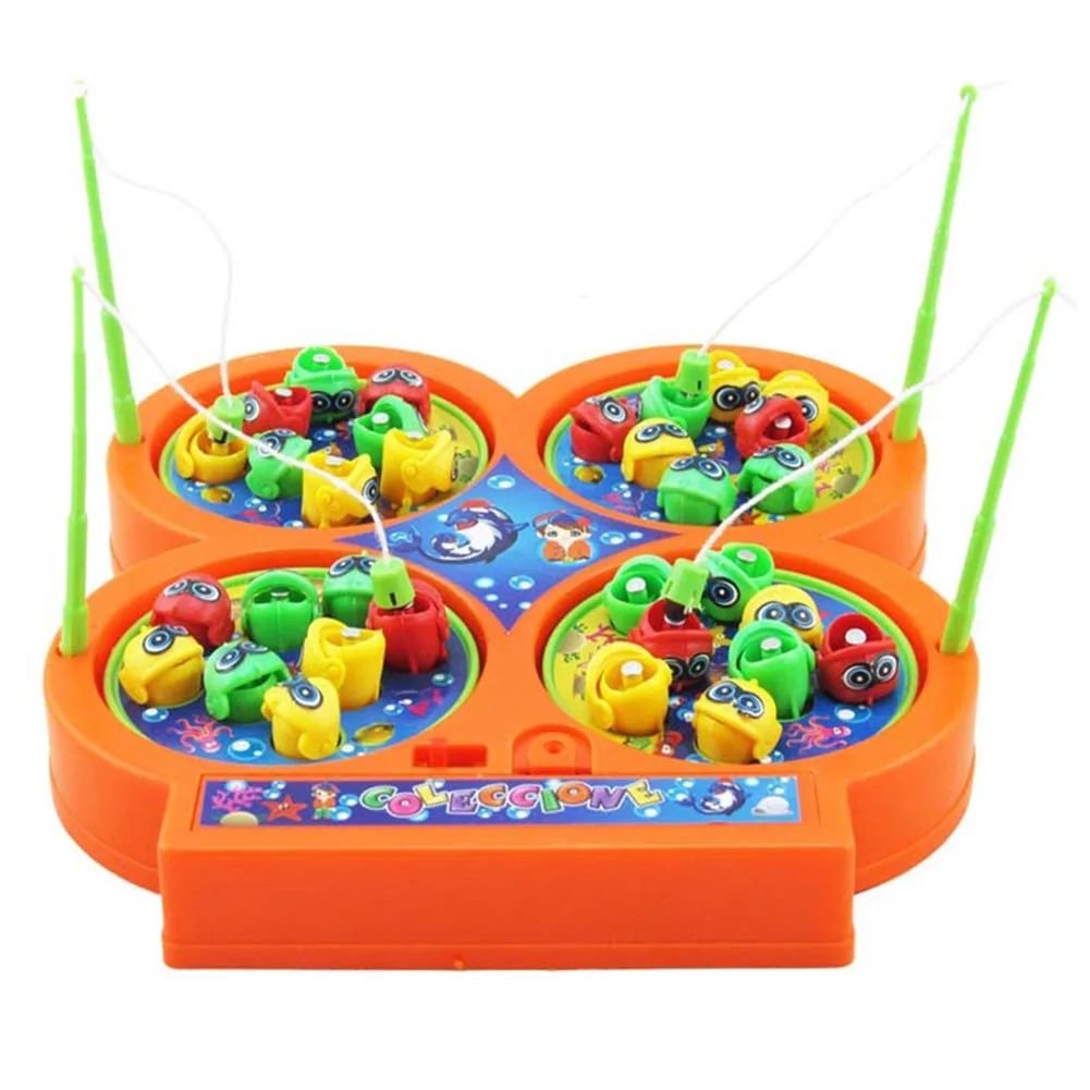 One Set Rotating Magnet Fishing Toys Electronic Kids Educational Music Plaything YJS Dropship One Set Rotating Magnet Fishing Toys Electronic Kids Educational Music Plaything YJS Dropship