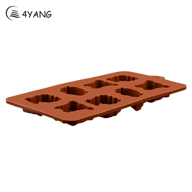 

4YANG 8 Bear, Hippopotamus, Lion, Silicone Chocolate Mold Fondant Tool Kitchen Gadget Gateau Embosseuse Moules Decoranting Cake