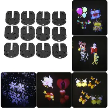 

LED Christmas Pattern Flashlight Film Sheets Kit Festival Party Light Decor