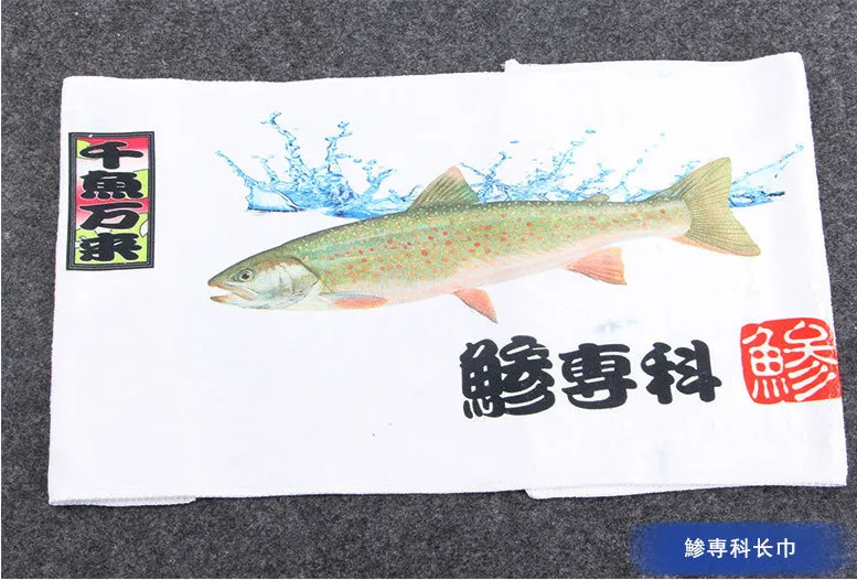 Fishing towel 67.8cm*28.5cm cotton Soft Brush Wipe Hands Super Absorbent Towel Hiking Climbing Fishing tool