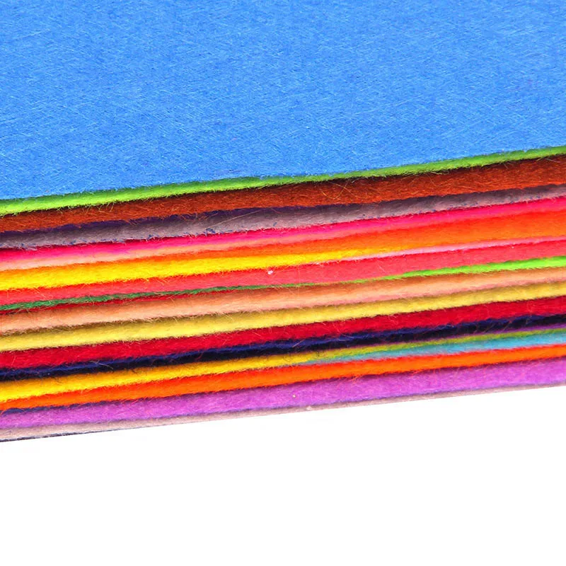 Цветная ткань для скрапбукинга ручной материал для домашнего шитья DIY производство толщина 1 мм Нетканая войлочная ткань ручной работы
