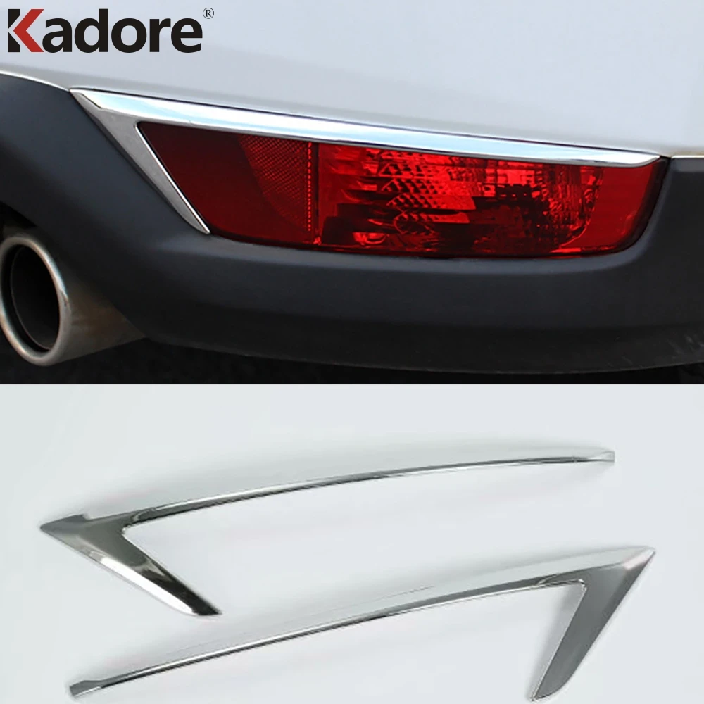 Black titanium Rear Tail Lamp Tail Light Cover Trim For Mazda CX-5 CX5 2017 2018