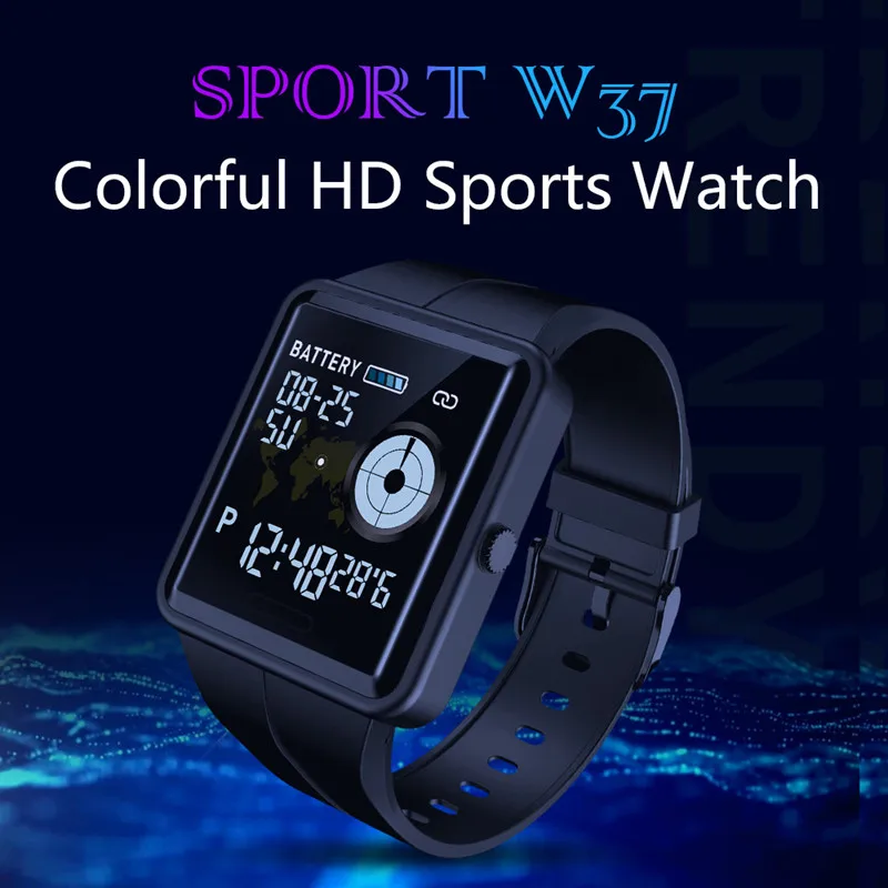 Günstige SKMEI Smart Sport Uhr Touch Screen Call Erinnerung Uhr Herz Rate Blutdruck Schlaf Überwachung Wasserdichte Wristwatche W37