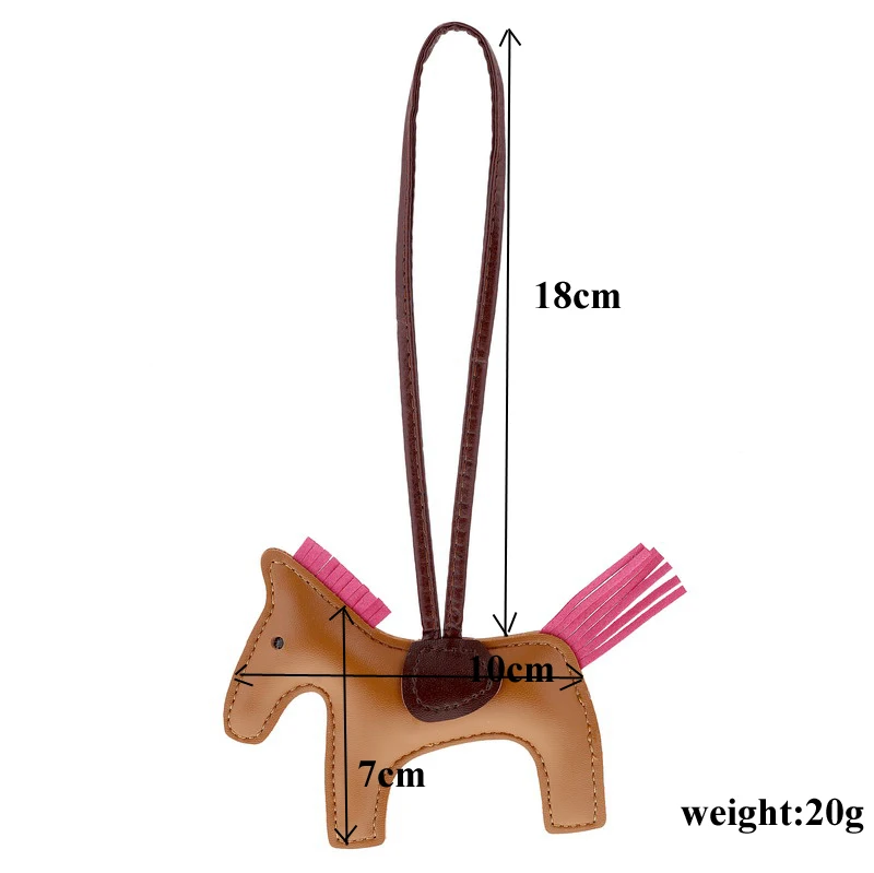 Exknl известный роскошный ручной работы из искусственной кожи брелок лошадь животное брелок Женская сумка Подвески и кулоны, аксессуары ювелирные изделия