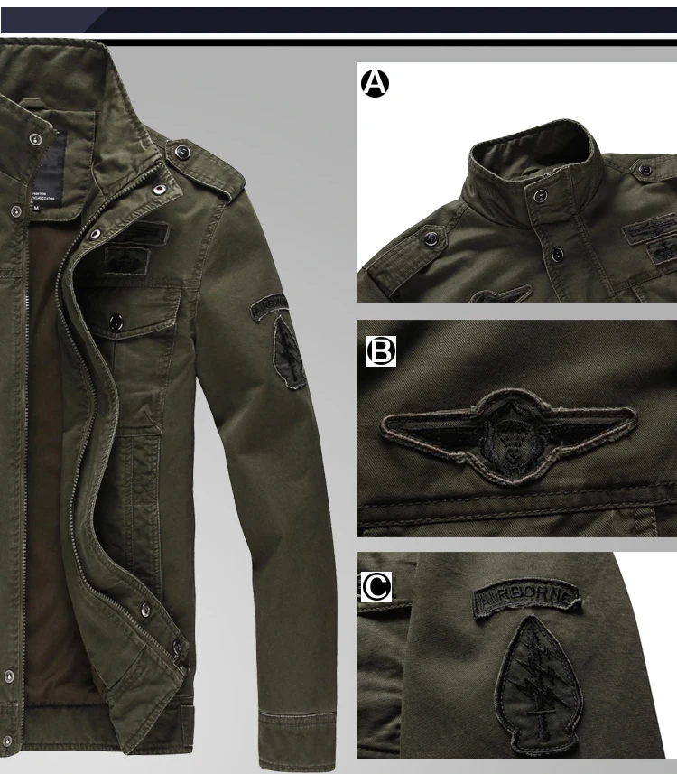 hooded jacket New 2020 Casual Army Military Jacket Men Plus Size M-6XL Jaqueta masculina Air force one Spring & Autumn Cargo Mens Jackets Coat sports jacket for men