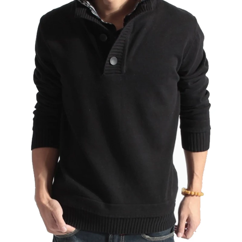 Мужской пуловер мужской бренд повседневное тонкий свитеры для женщин для мужчин поддельные двойка сетки сплошной цвет хеджирования