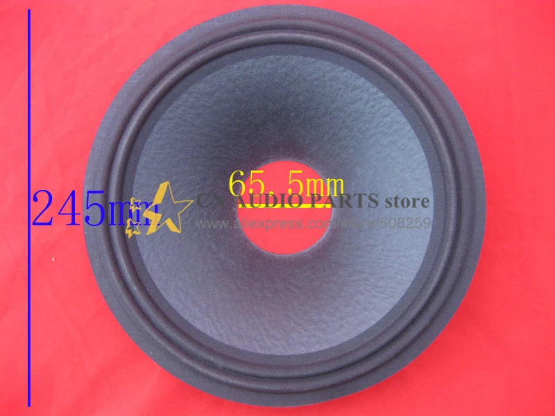 

2 pieces 10 inches of 2 line woofer / Bass speaker cloth surround paper cone ( 65.5mm core ) 58mm high
