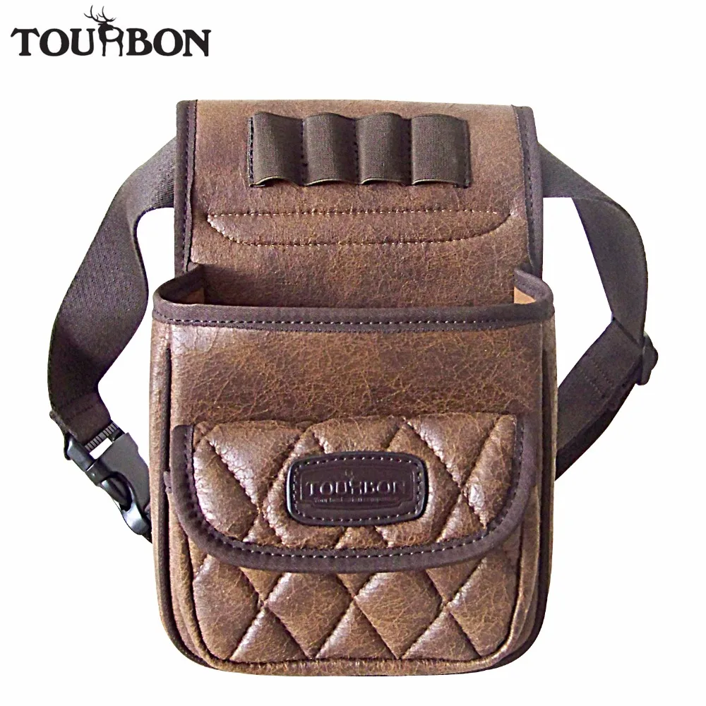 Tourbon-Bolsa De Cuero Para Cartucho De Munición, Para Caza, PU