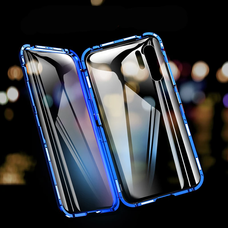 Full Body Protective Magnetic Case For Huawei P30 Pro Transparent Tempered Glass Back Cover P30Pro R-Just |