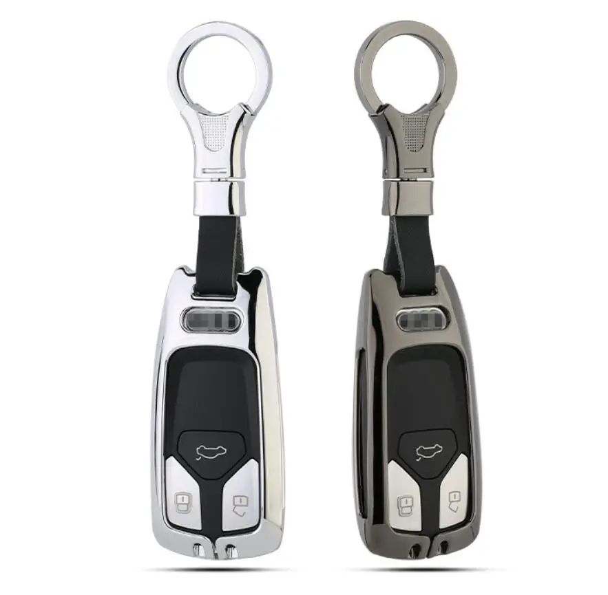 Автомобильный Стайлинг оцинкованный сплав ключ чехол карман для AUDI A4 B9 Q5 Q7 TT TTS 8 S аксессуары для салона автомобиля
