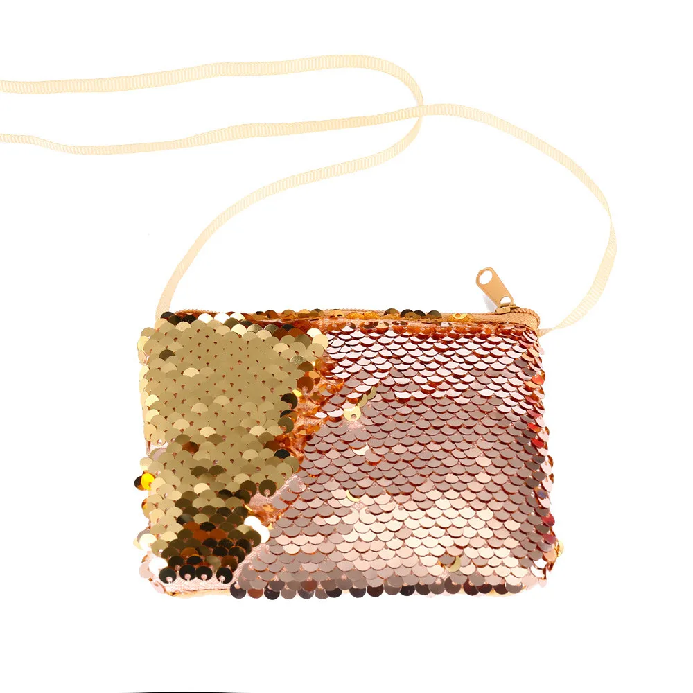 

Sequin Storage Bag Women Cartoon Unicorn Pattern Coin Bag Sequins Shell Shiny Purses Girls Zero Wallet With Zipper dropshipping