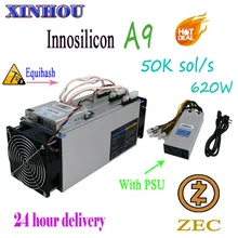 Б/у Innosilicon A9 ZMaster 50k Equihash Asic Miner Zcash ZCL ZEC BTG Майнинг лучше чем Antminer Z9 Z11 Z9mini S9 M20S M21S T2T