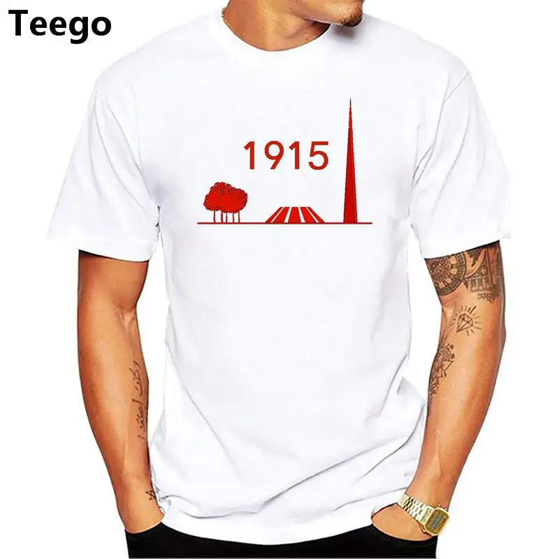 

genocide armenian history men t-shirts male white t shirt Summer Man Tshirt O-Neck Short High Quality Men Clothing tops tees