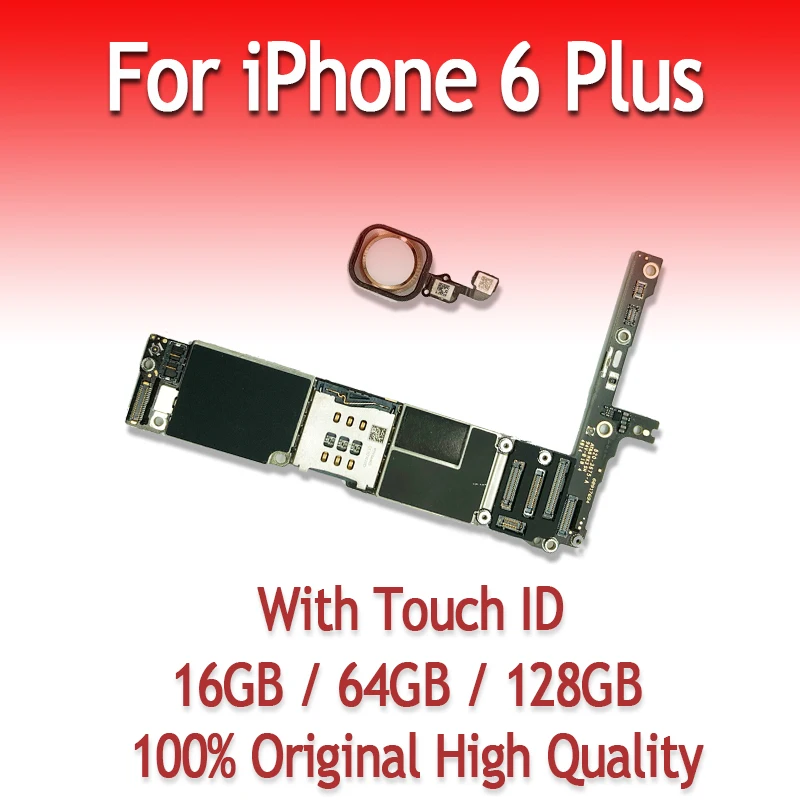 16 Гб 64 128 ГБ оригинальная материнская плата для iPhone 6 Plus 5 дюймов с отпечатком