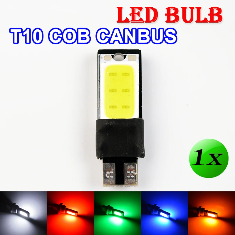 Flytop T10 COB CANBUS Автомобильная Лампа 194 W5W Светодиодная лампа без ошибок CAN BUS