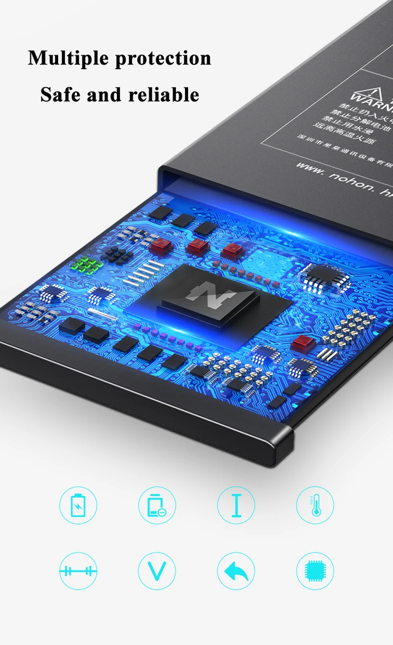 Nohon 2265mAh Battery For Apple iPhone 7 7G iPhone7 i Phone 7 Batteries Replacement Phone Li-polymer Bateria +Tools for iPhone 7 Details (13)