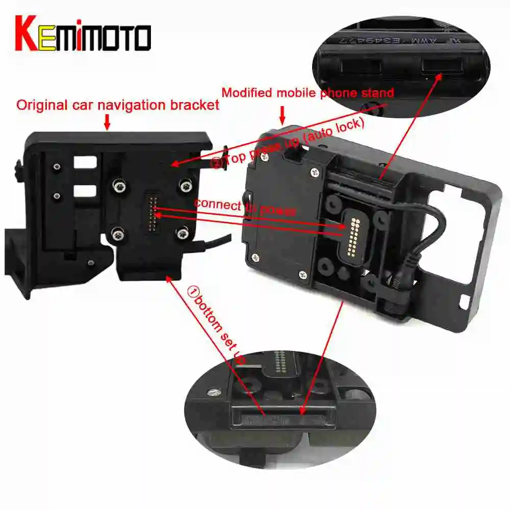For BMW F700 800GS R1200GS ADV CBR1000L Africa Twin 2016 Multi Functional Motorcycle Mobile Phone Navigation