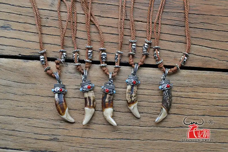 collier homme os collier homme os