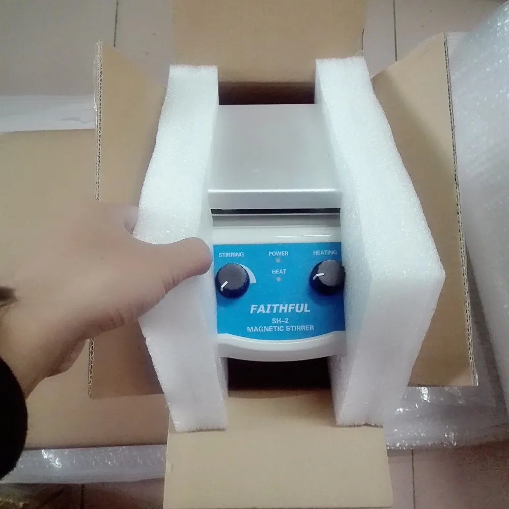 New Laboratory Magnetic Stirrer Plate ,Heating and Stirring ! 1~2 L Volume,Aluminium Panel