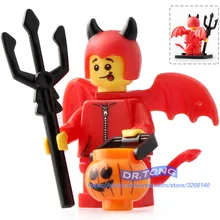 Building Brick Single Sale MG0099 Little Devil Halloween The Horror Theme Movie Action Figures Model Bricks TOYS Children Gift