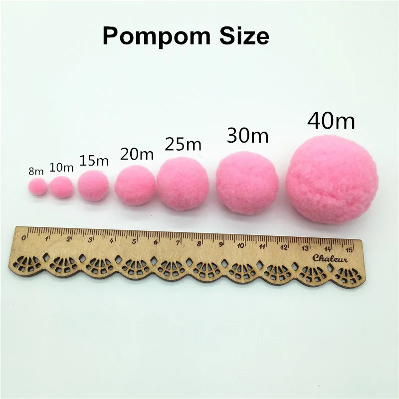Mulit Colors Pompom 8mm 10mm Fur Craft DIY Soft Pom Poms Wedding Decoration Artesanato Pompon Sewing On Cloth Craft Supplies
