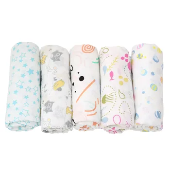 

120*120cm 2 Layers Baby Swaddle 70% Bamboo Fiber+ 30% Muslin Cotton Soft Baby Blankets Newborn Baby Towel Milestone Blanket Soft