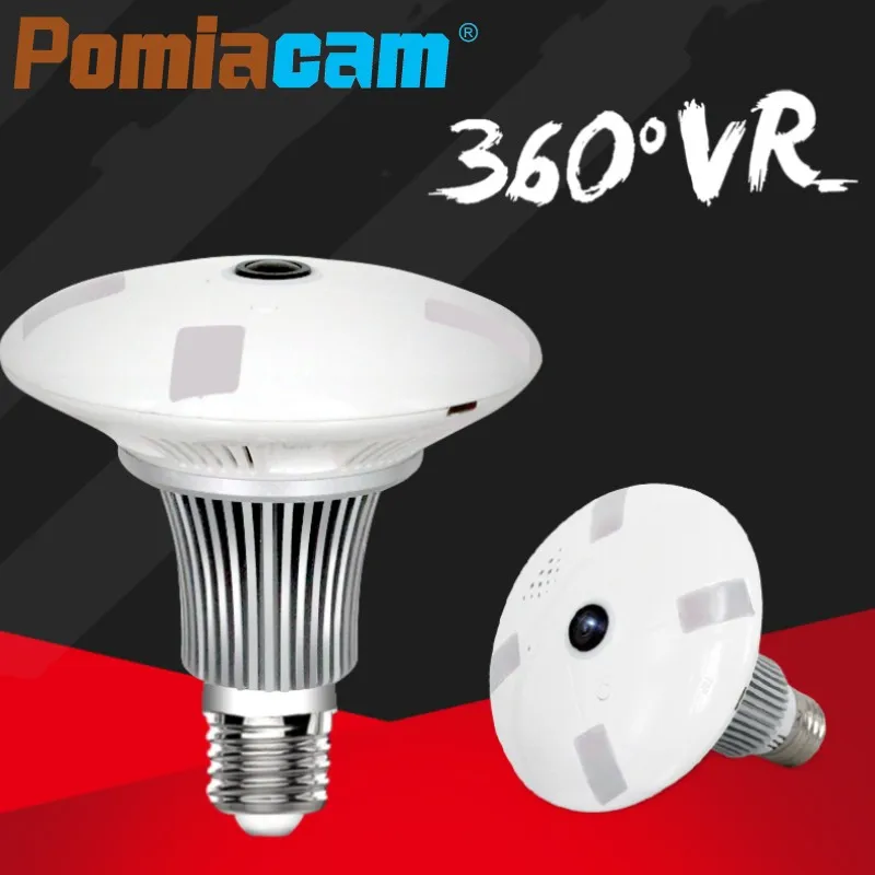 

EC21 360Degree Panoramic Bulb Light Wifi IP Camera HD 960P Indoor Home Security Lamp Camera with Motion Detection Voice Intercom