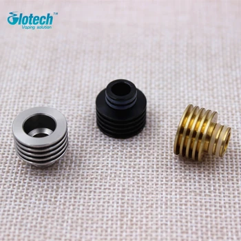 

Glotech 50pcs Heat Insulation Large Vapor wide bore drip tips Heat sink dissipation RDA RBA Atomizer DIY Vaporizer wholesale