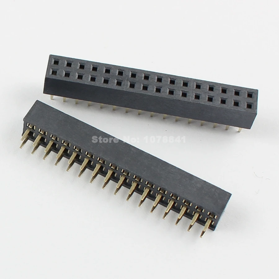 

10 Pcs Per Lot 2mm 2x16 Pin 32 Pin Female Double Row Straight Pin Header Strip