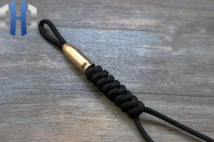 Bullet Head Edc Knife Lanyard Titanium Knife Beads Paracord Can Fits Tritium Tube Umbrella Rope Outdoor Parachute Cord Gadget