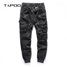 Мужские камуфляжные штаны-карго Новые мужские повседневные камуфляжные тактические брюки Мульти Карманы Jogger Эластичная Талия Ноги Брюки homme
