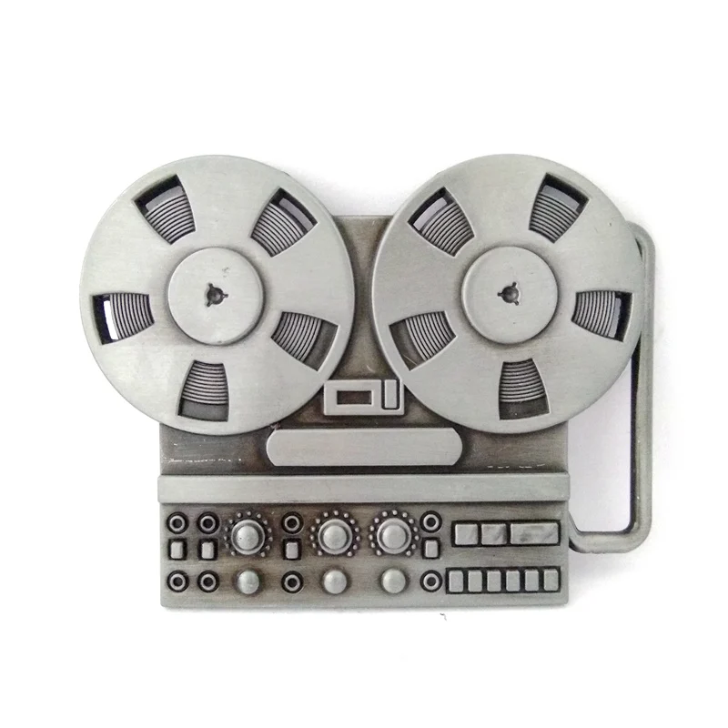 Музыкальная серия Vinatge reel to reel recorder, металлическая пряжка для ремня, Мужская большая пряжка для ремней, аксессуары, розничная, на заказ, зажим для ремня