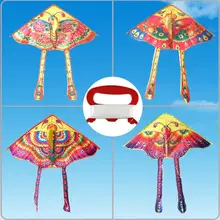 Детские игрушки Традиционный Открытый Красочный Бабочка складной воздушный змей игрушки Дети Средний Бабочка Кайт игрушки для отдыха 50 см