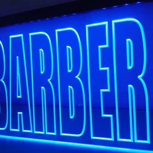 LB152-открытый парикмахерский срезанный салон NR светодиодный неоновый светильник Знак Домашний Декор ремесла