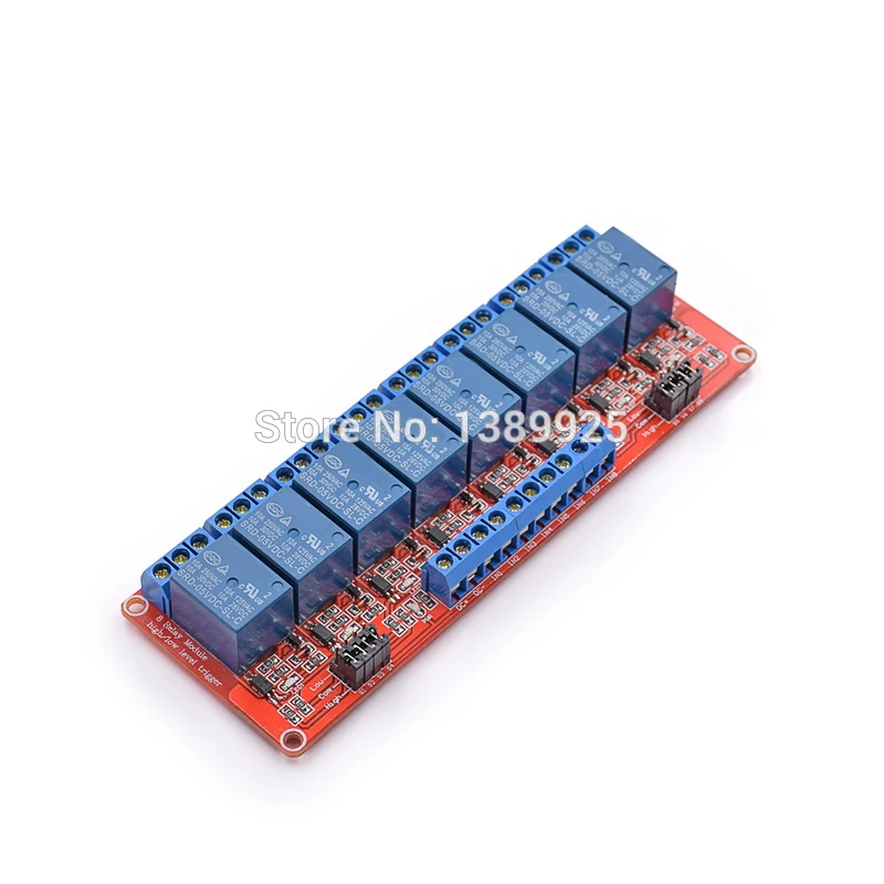 

Free shipping 5pcs/lot 5V 8 Channel Relay Module With Isolated Support High And Low Level Trigger High Quality