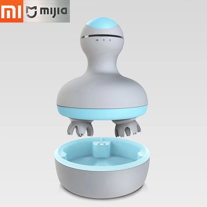 Xiaomi Youpin мини-массажер для головы 3D стерео массаж влажный и сухой 6 видов массажа ручной массажный инструмент умный дом