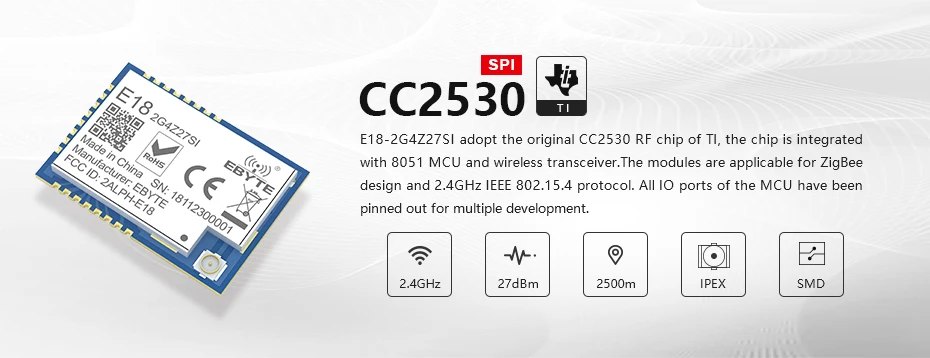 E18-2G4Z27SI CC2530 Zigbee (3)