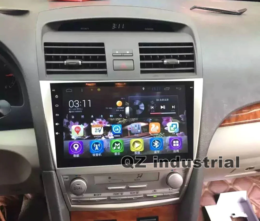 Clearance QZ industrial HD 10.1" 2.5D IPS 8core Android 8.1 T8 for Toyota Camry 40 2006-2011 car dvd player with GPS 4G WIFI Radio RDS BT 5