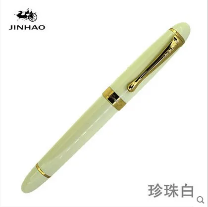 JINHAO X450 передовые перьевая ручка, покрытие из 18 к GP чернильная ручка NIB 23 цвета можно выбрать упаковку с черной ручкой мешочек Горячая распродажа - Цвет: f